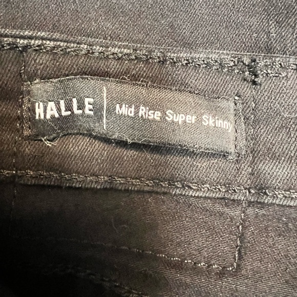 True Religion Women Ladies Halle Mid Rise Super Skinny Jeans Black  Size 27 - Picture 12 of 16